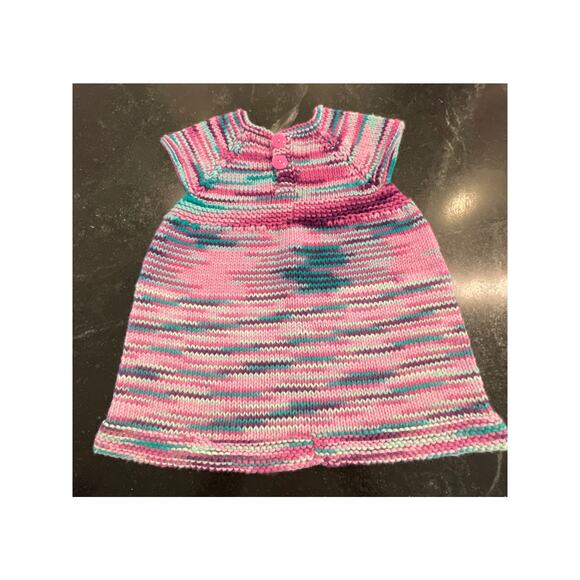 Hand-Crocheted infant or toddler dress 6-12mo - Picture 1 of 10